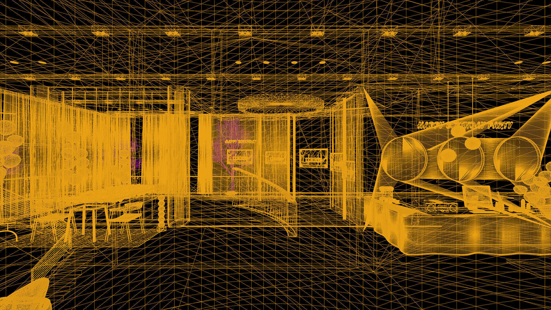 Celebration Event Place - Cafe A 3D model_22