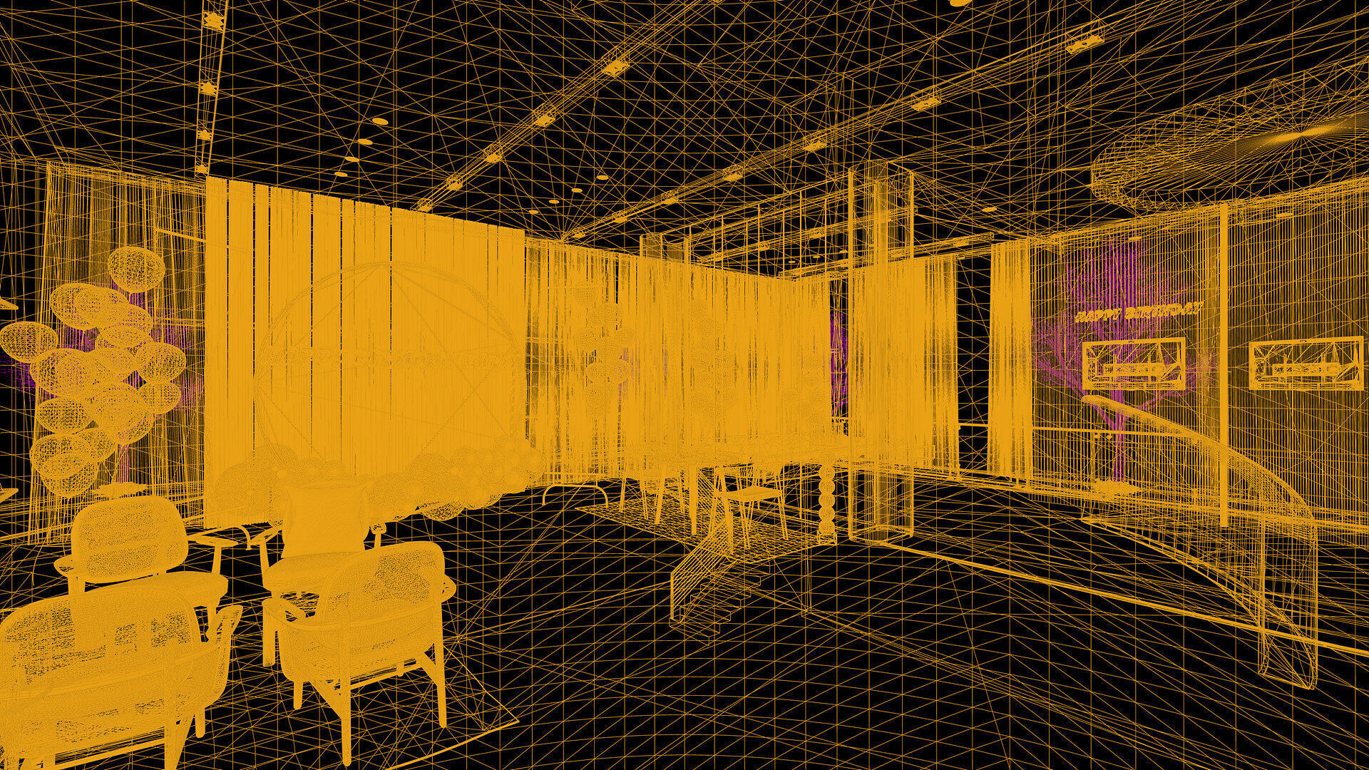 Celebration Event Place - Cafe A 3D model_24