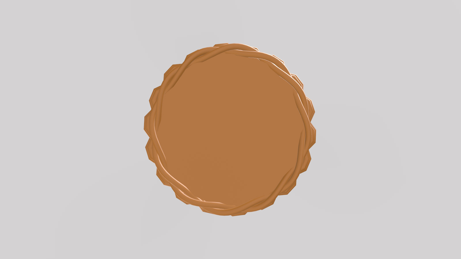 Stylized Wicker Basket Low-poly 3D model_9