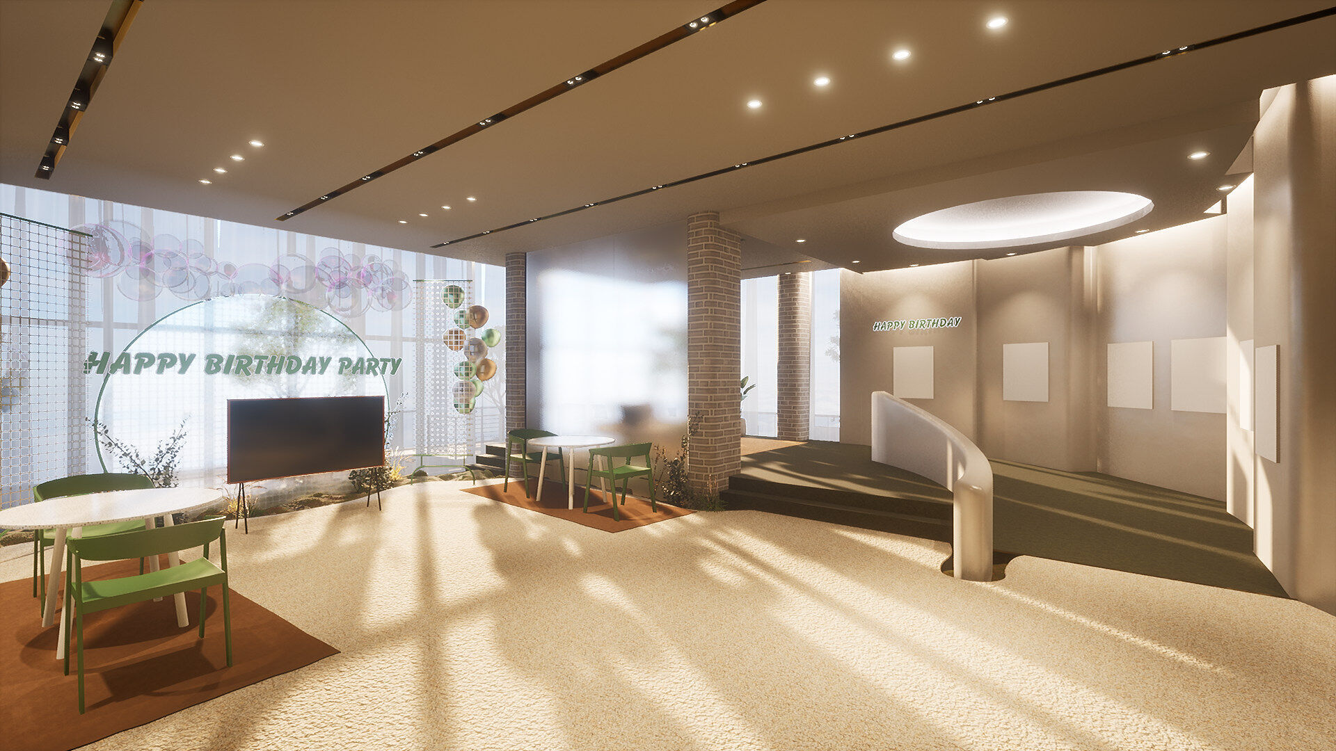 Celebration Event Place - Cafe B 3D model_2