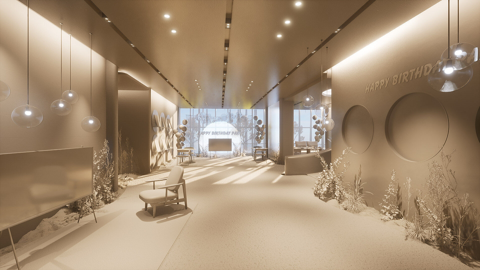 Celebration Event Place - Cafe B 3D model_12