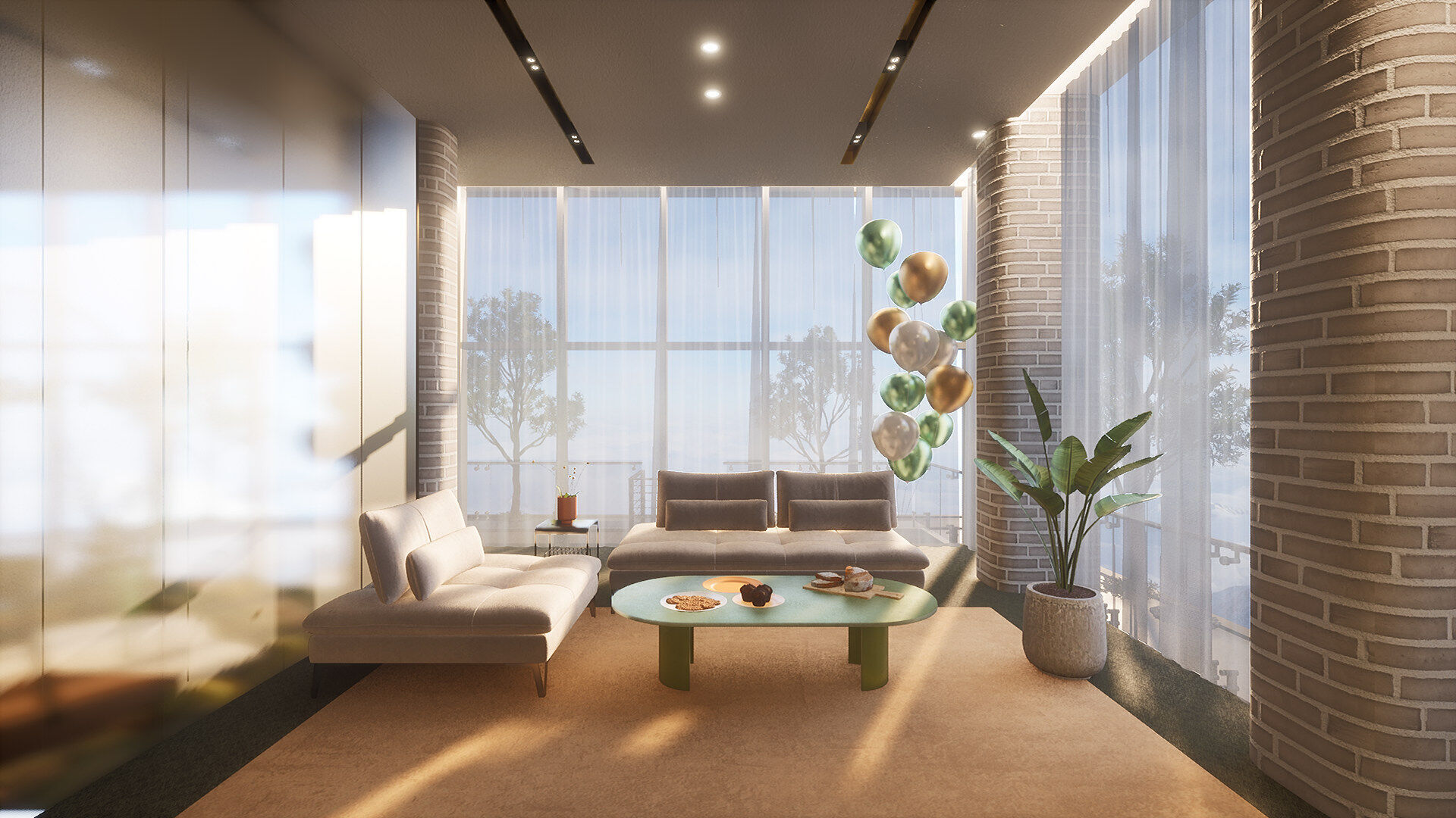 Celebration Event Place - Cafe B 3D model_4