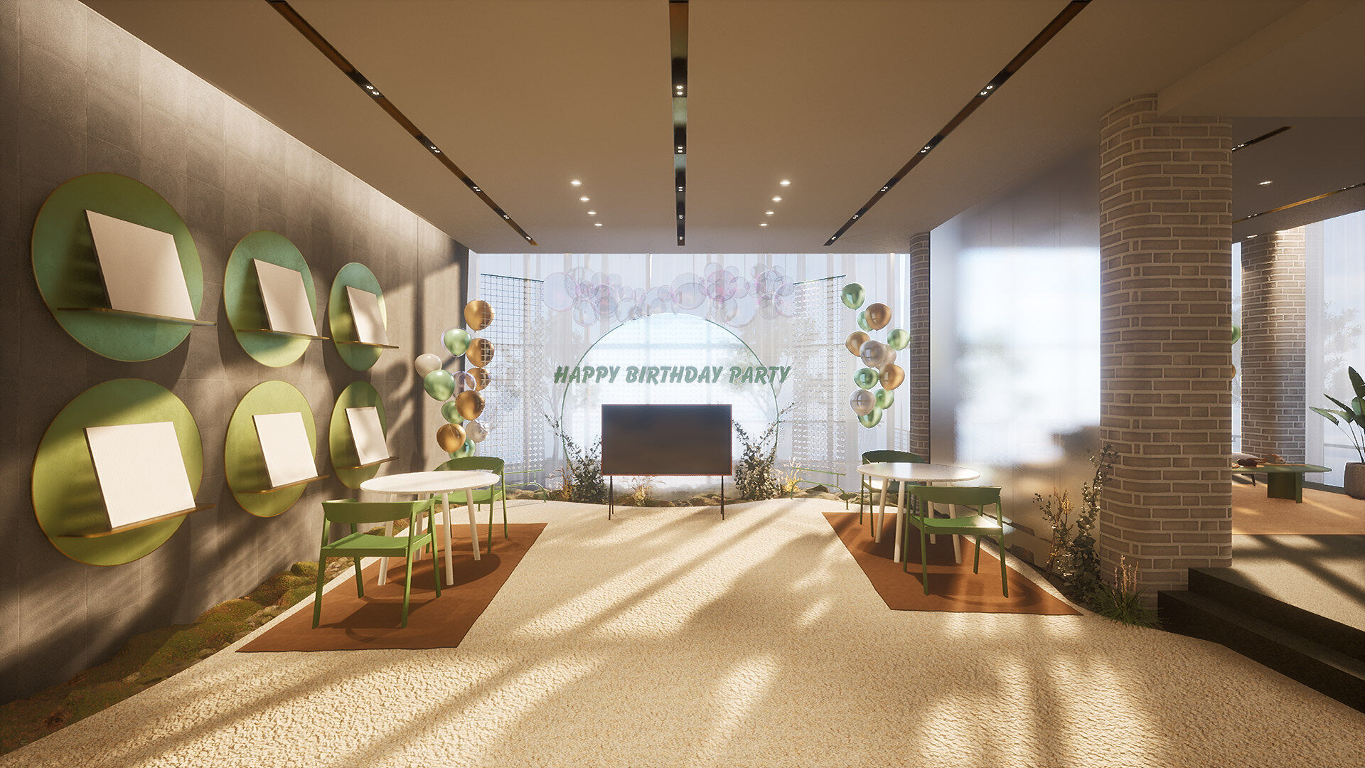 Celebration Event Place - Cafe B 3D model_11
