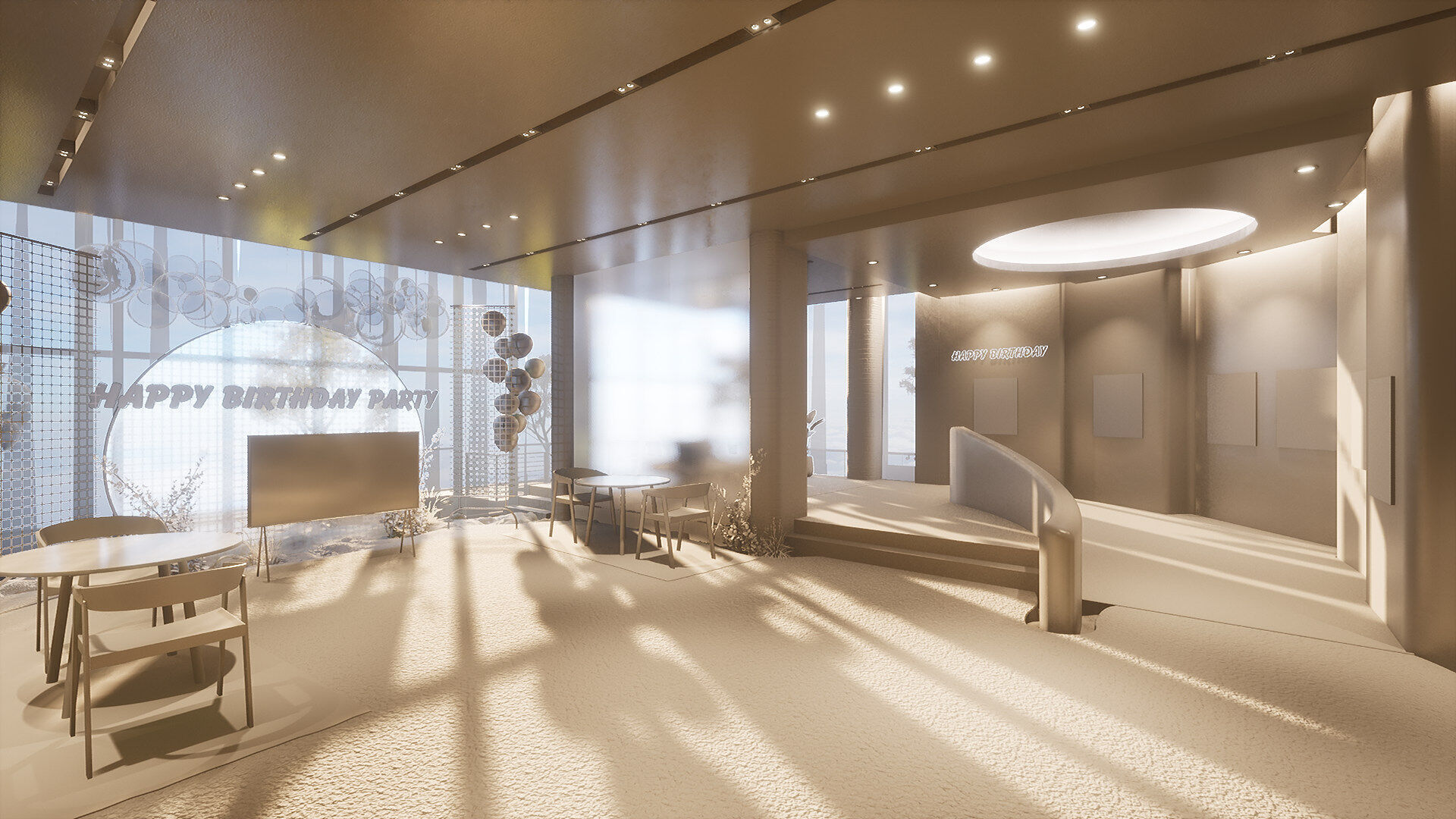 Celebration Event Place - Cafe B 3D model_13