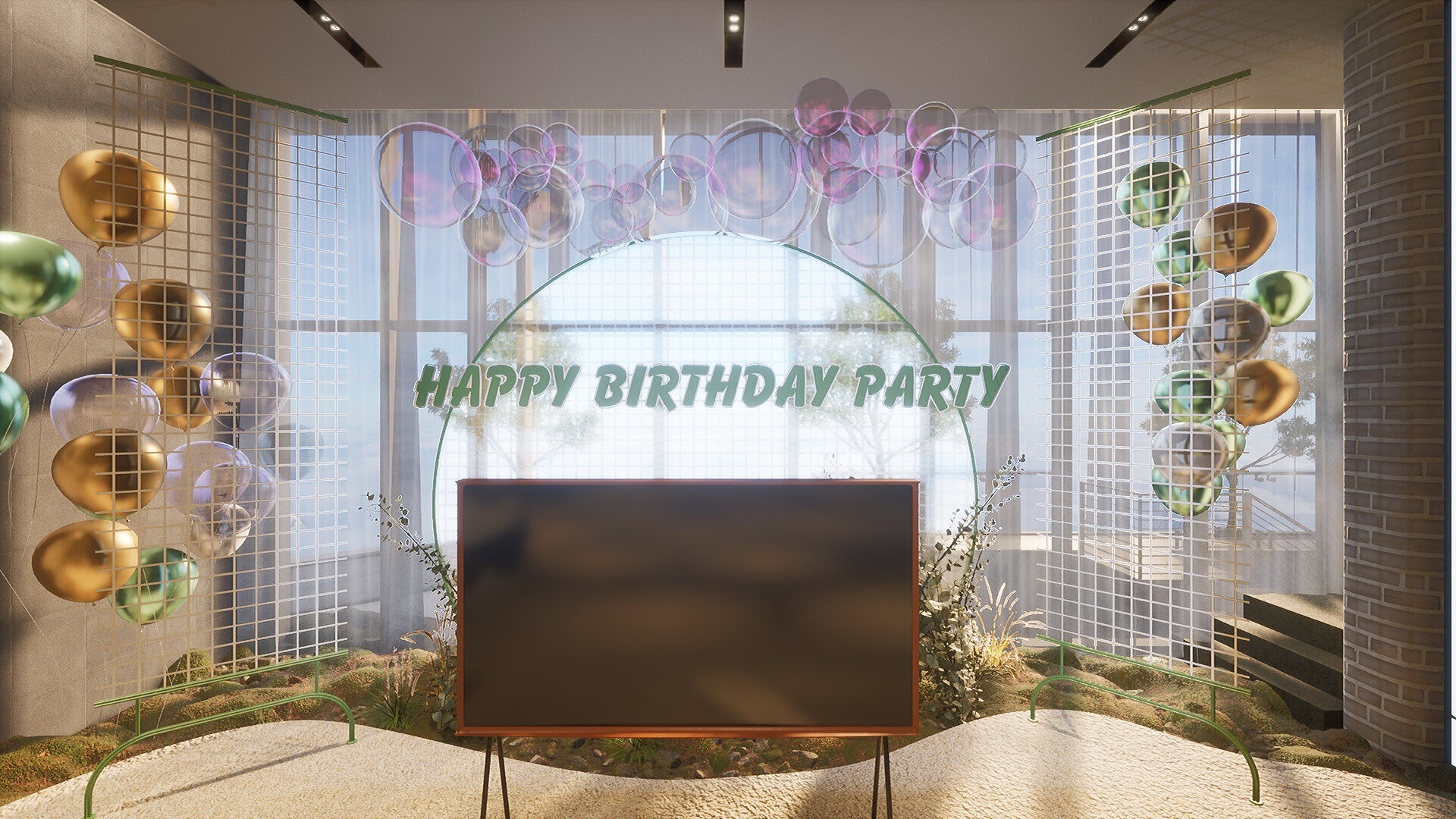 Celebration Event Place - Cafe B 3D model_8