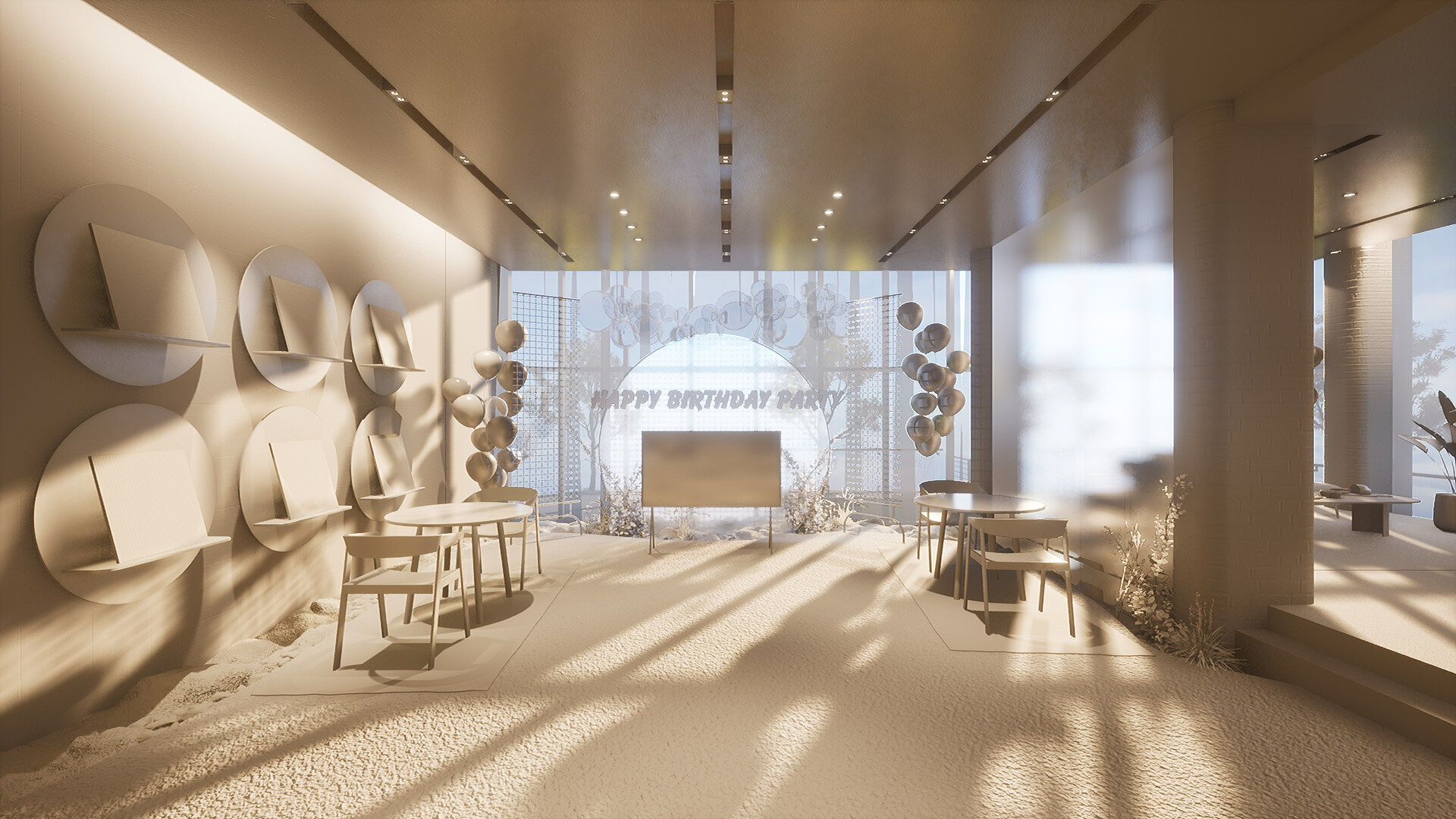Celebration Event Place - Cafe B 3D model_22