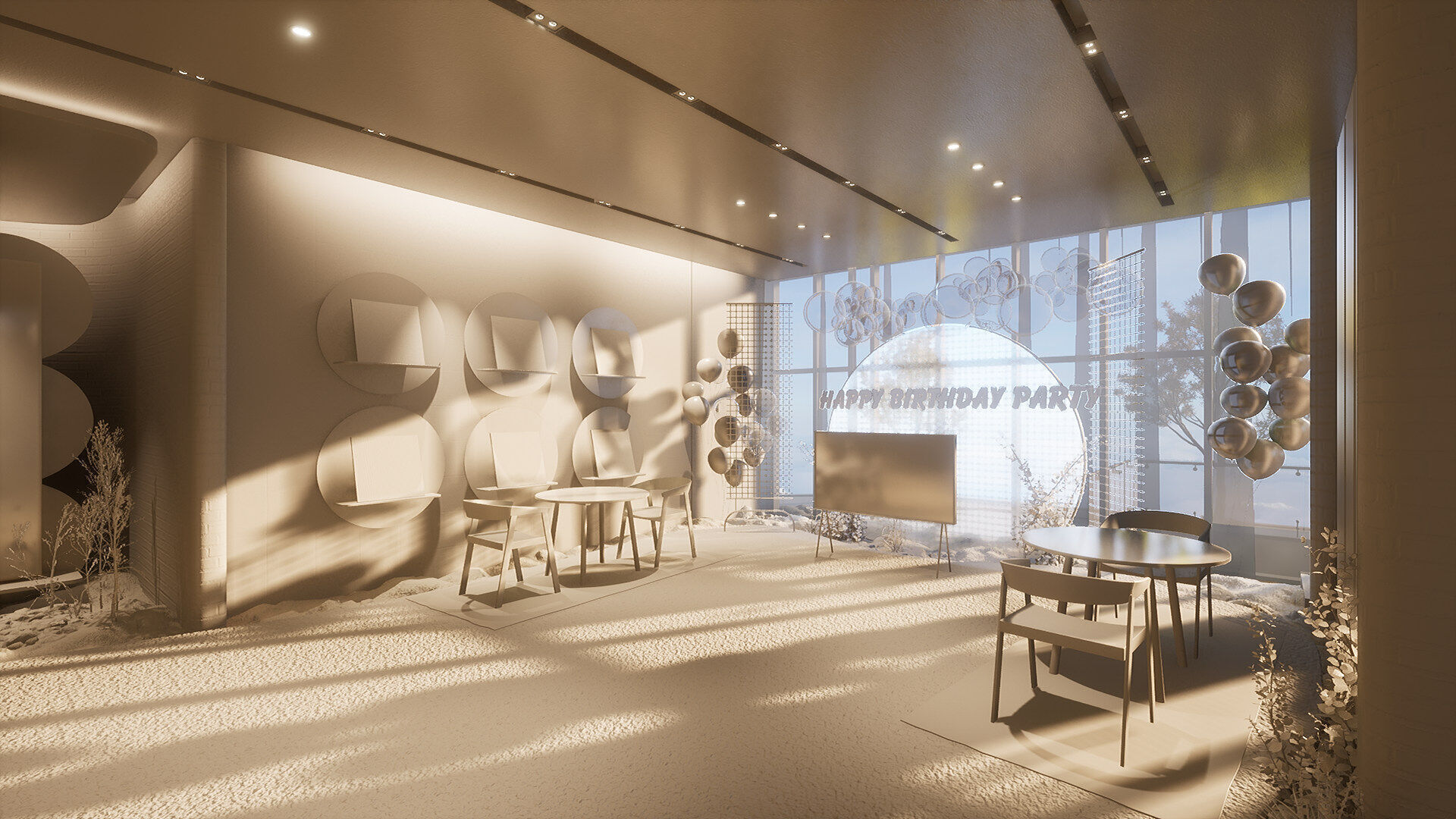 Celebration Event Place - Cafe B 3D model_16