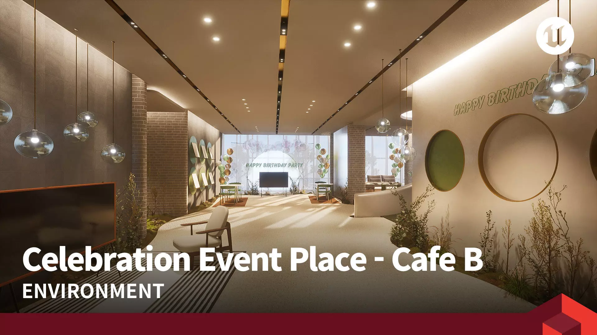 Celebration Event Place - Cafe B 3D model_0