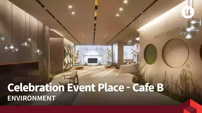Celebration Event Place - Cafe B 3D model