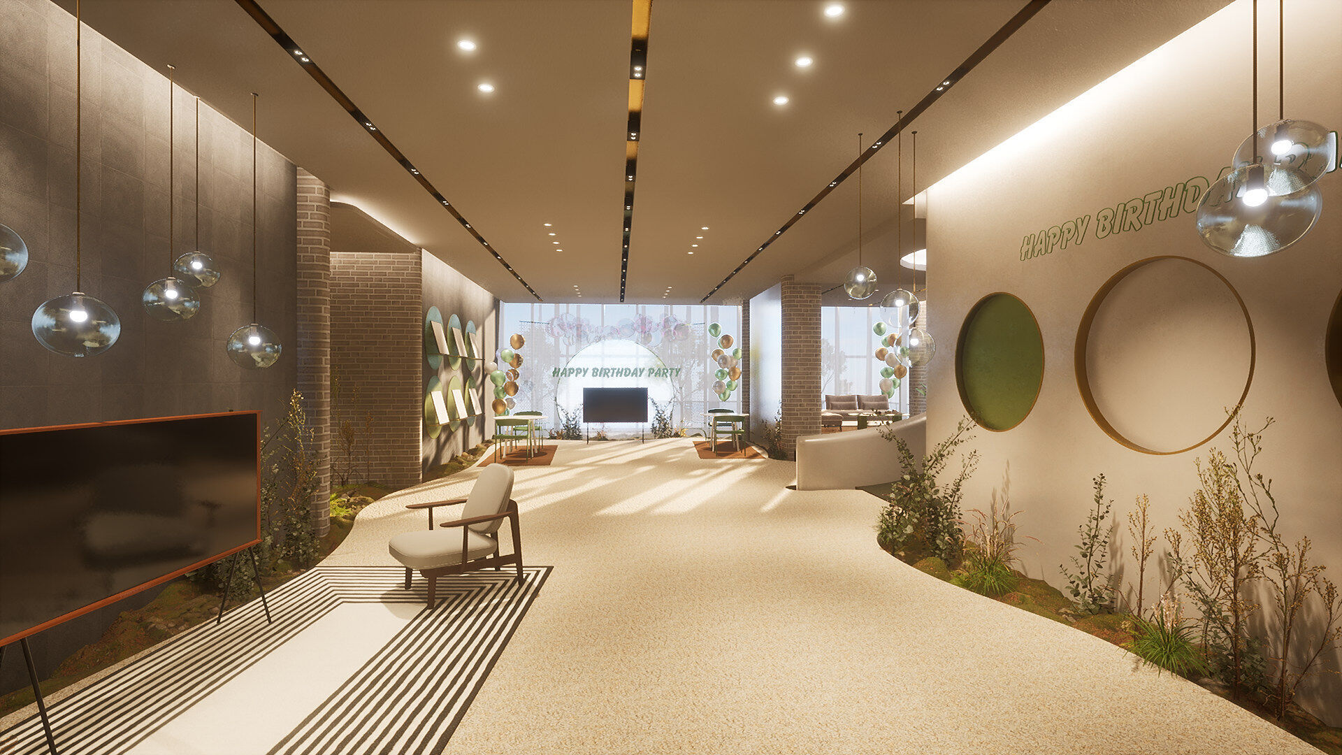 Celebration Event Place - Cafe B 3D model_1