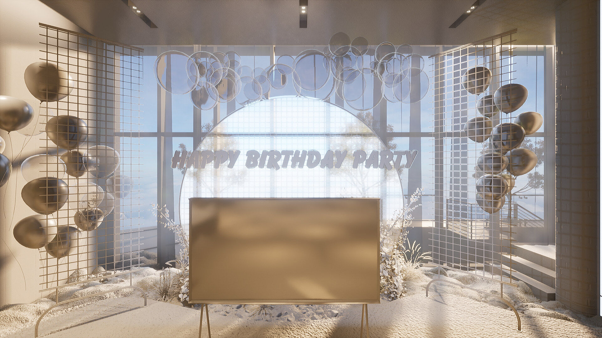 Celebration Event Place - Cafe B 3D model_19