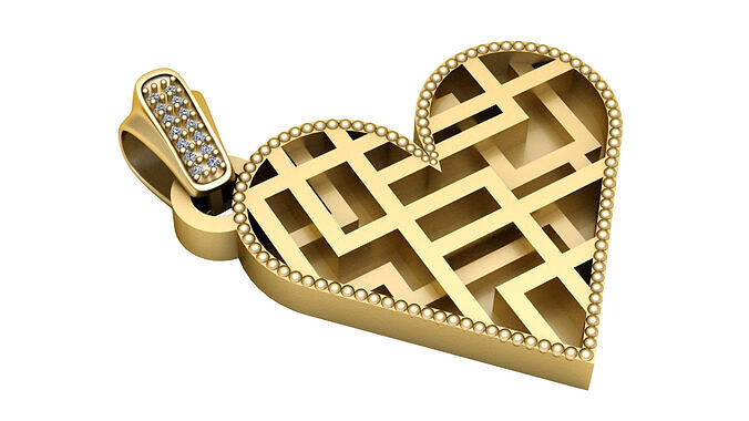 Beaded Edge Pendant  3D print model