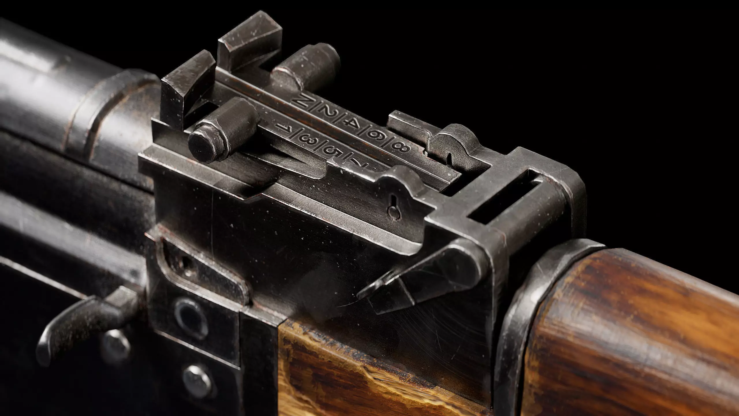 AK47 Gun Low-poly 3D model_0