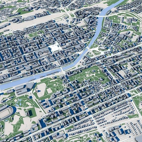 Turku City Finland 3D model