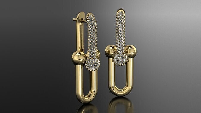  EARRINGS 3DM STL OBJ model for 3D printing and CNC 3D print model