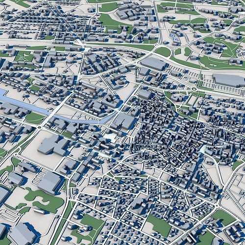 Rauma Town Finland 3D model