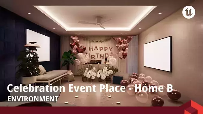 Celebration Event Place - Home B 3D model