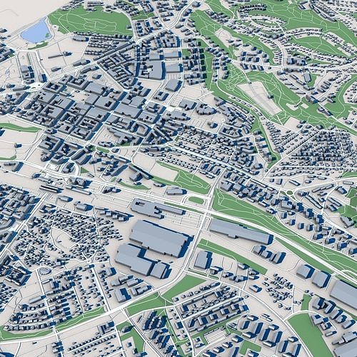 Lahti City Finland 3D model