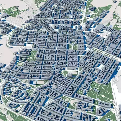 Helsinki City Finland 3D model