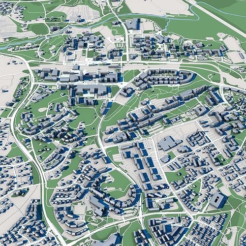 Espoo City Finland 3D model