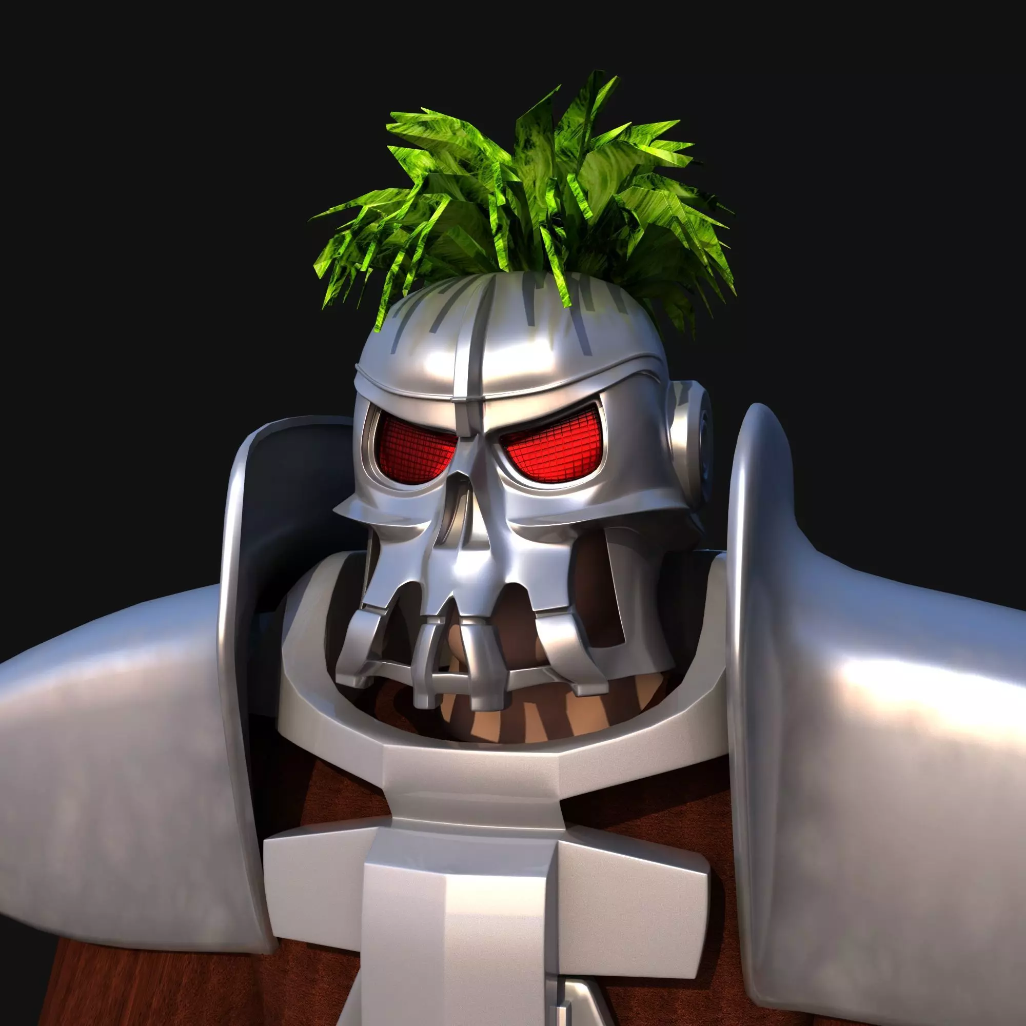 Futuristic Soldier version 2 3D model_0