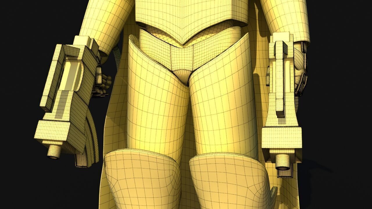 Futuristic Soldier version 2 3D model_32