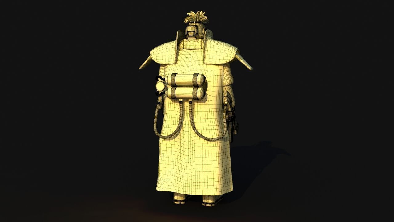 Futuristic Soldier version 2 3D model_22