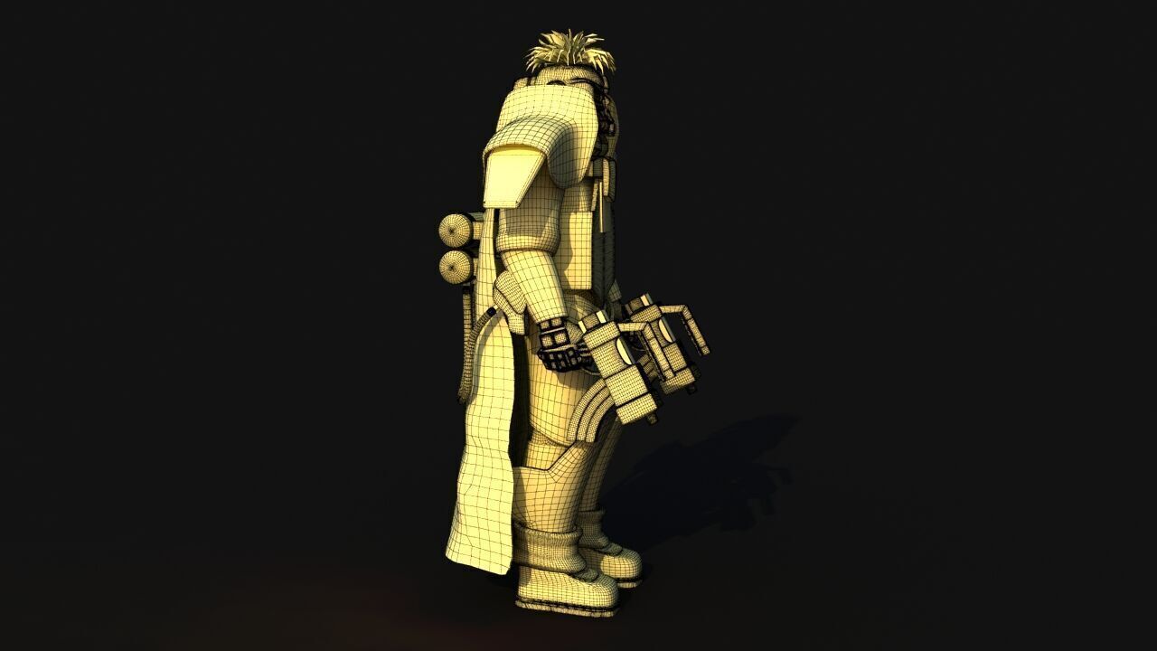 Futuristic Soldier version 2 3D model_25