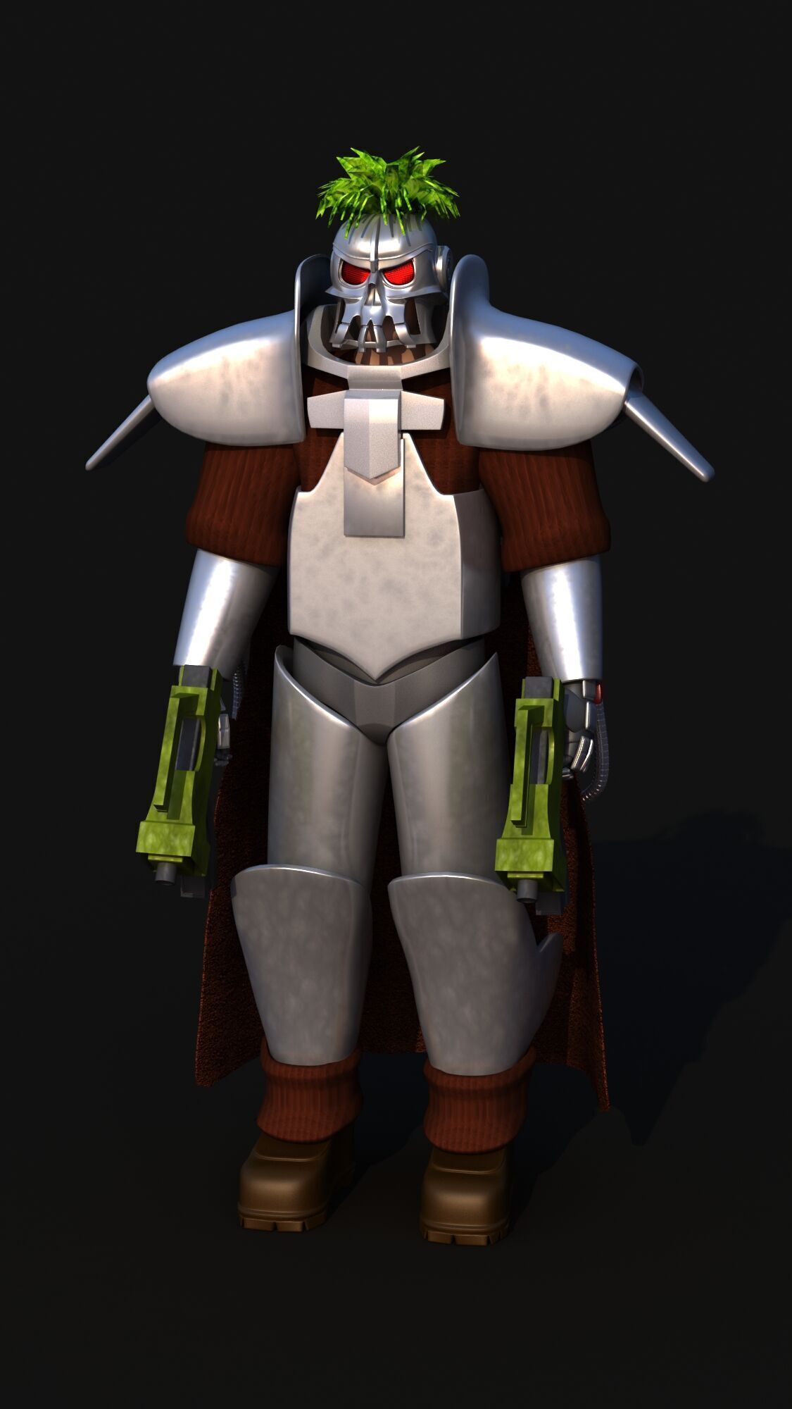 Futuristic Soldier version 2 3D model_14