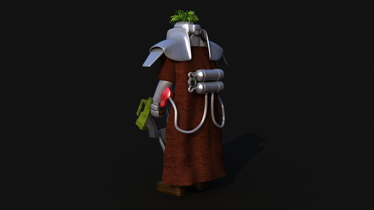 Futuristic Soldier version 2 3D model_5