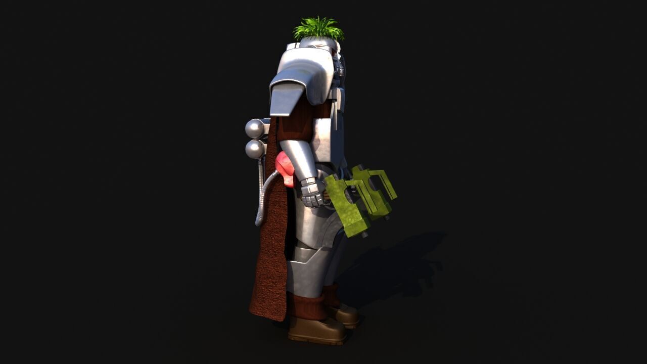 Futuristic Soldier version 2 3D model_10