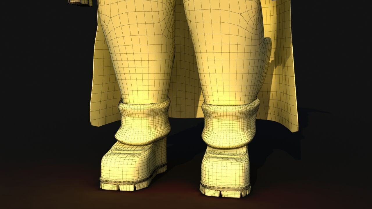 Futuristic Soldier version 2 3D model_34