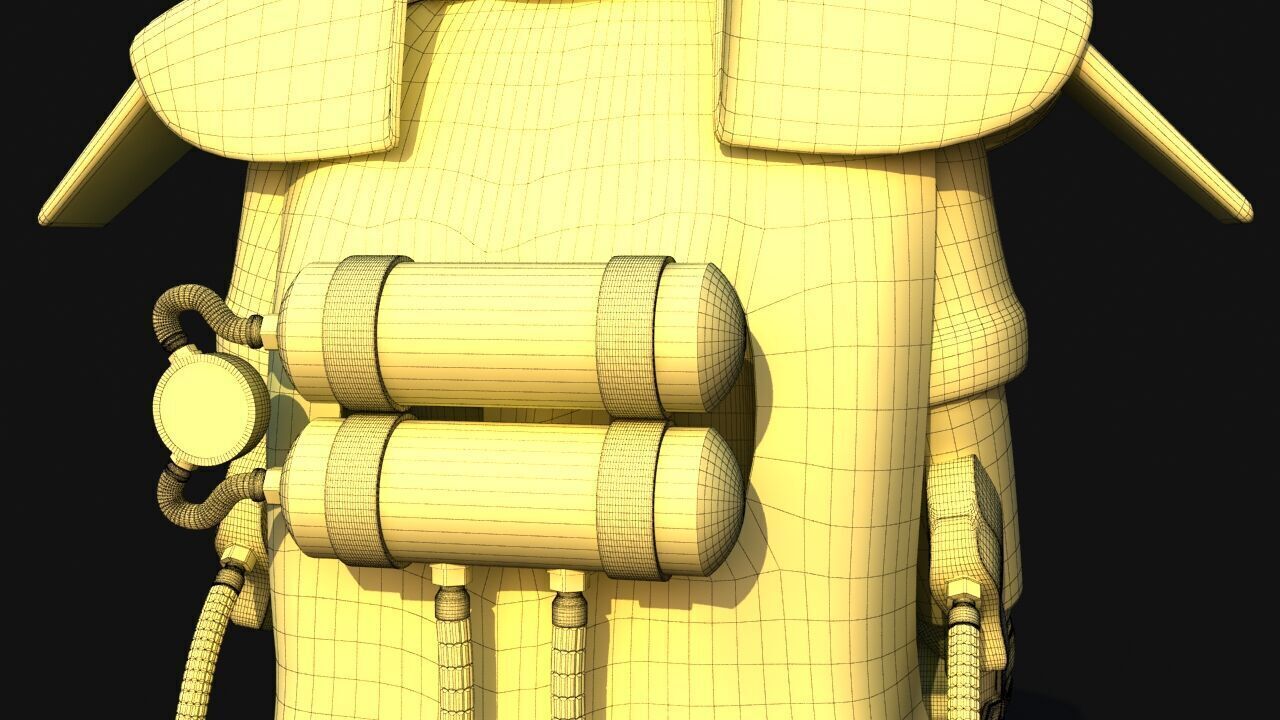 Futuristic Soldier version 2 3D model_31