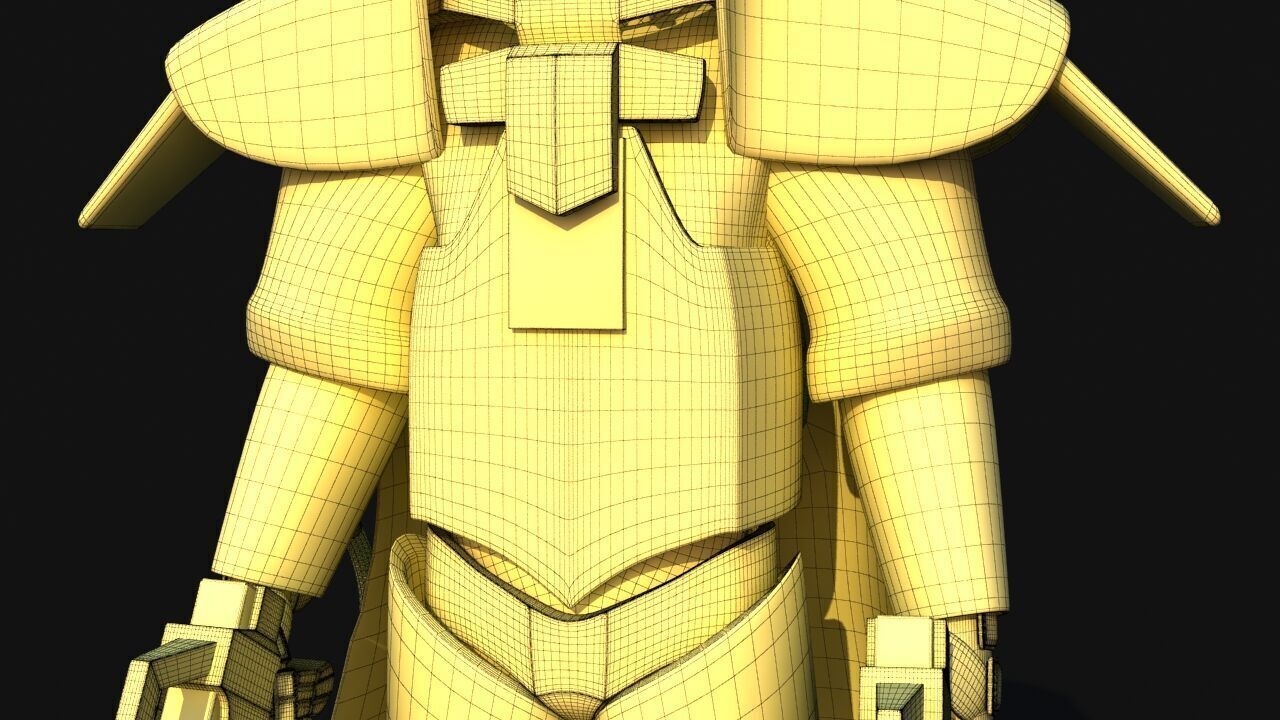 Futuristic Soldier version 2 3D model_30