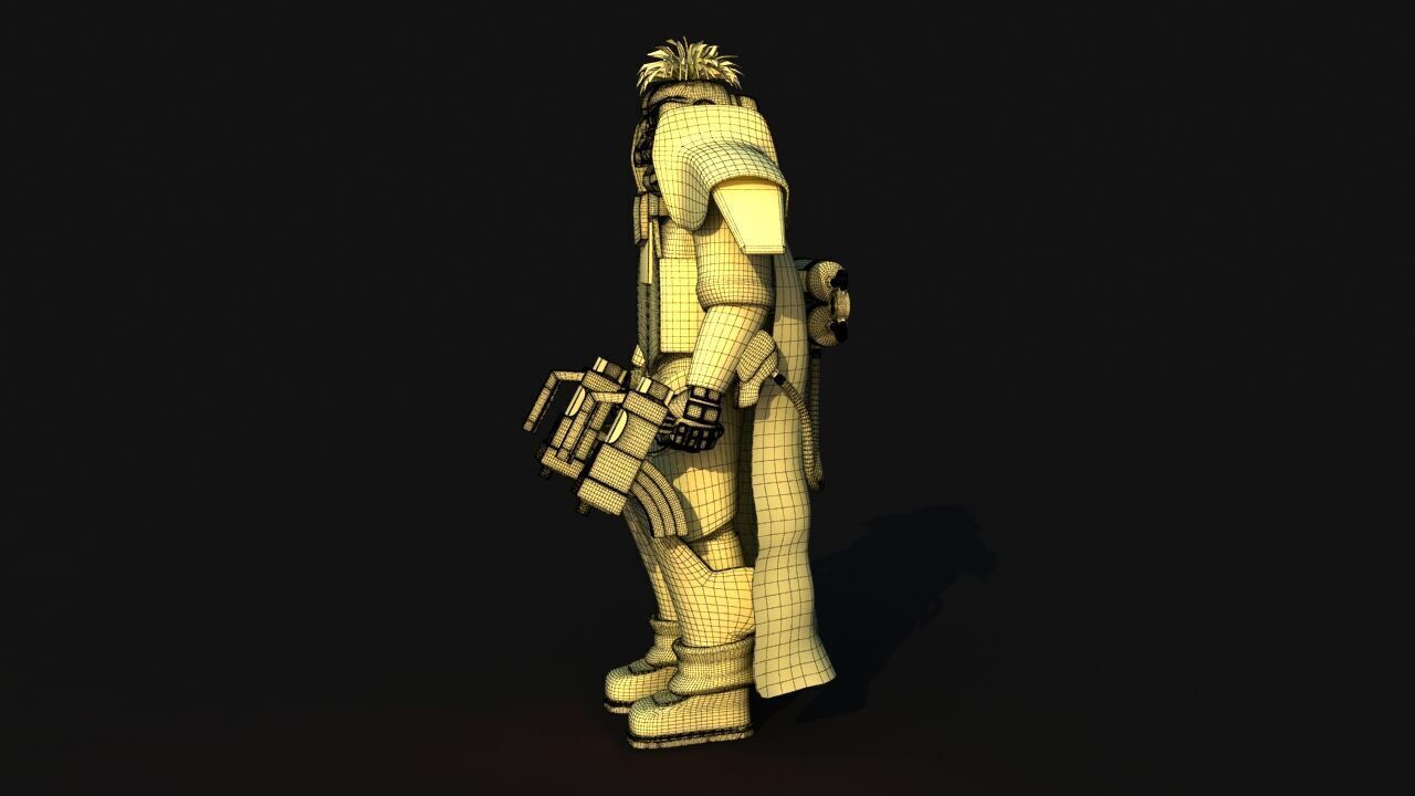Futuristic Soldier version 2 3D model_18