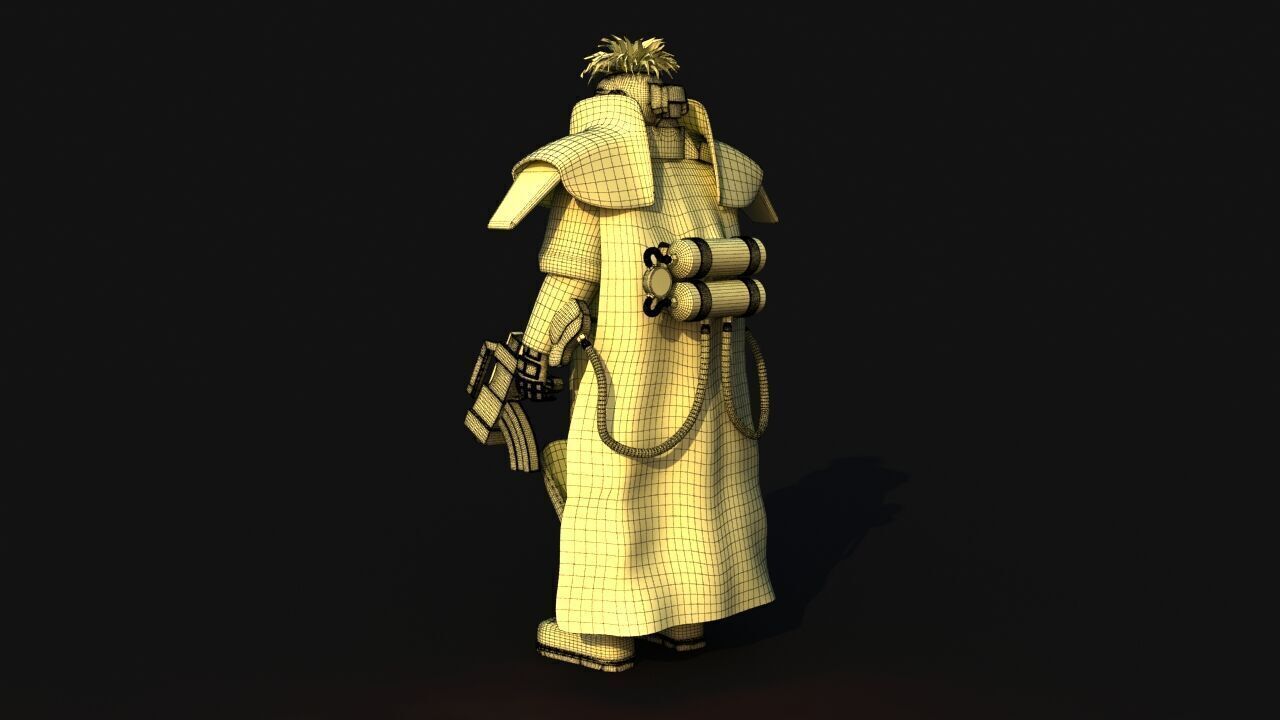 Futuristic Soldier version 2 3D model_20