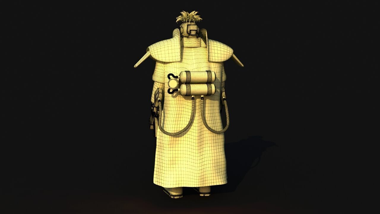 Futuristic Soldier version 2 3D model_21