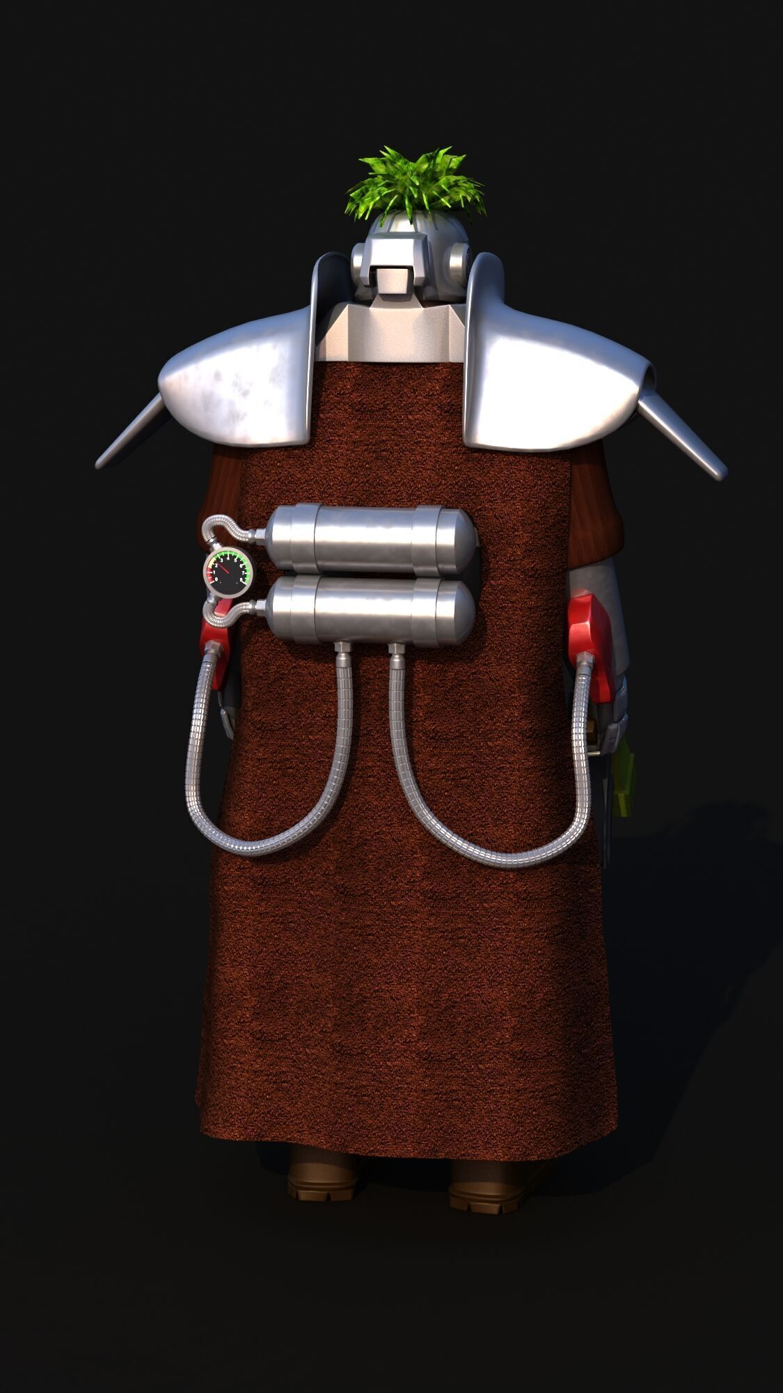 Futuristic Soldier version 2 3D model_15