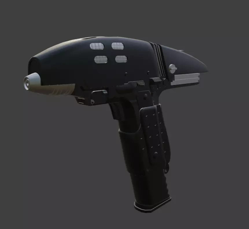 Star Trek Assualt Phaser Low-poly 3D model_0