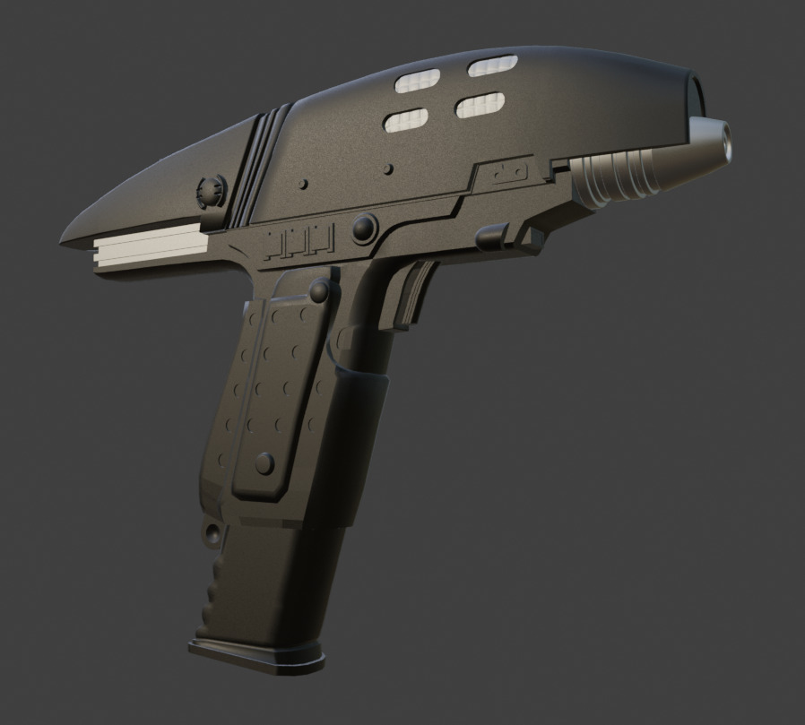 Star Trek Assualt Phaser Low-poly 3D model_1