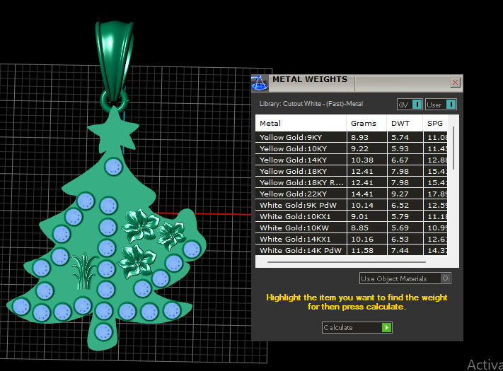 Christmas Tree Pendant  3D print model_6