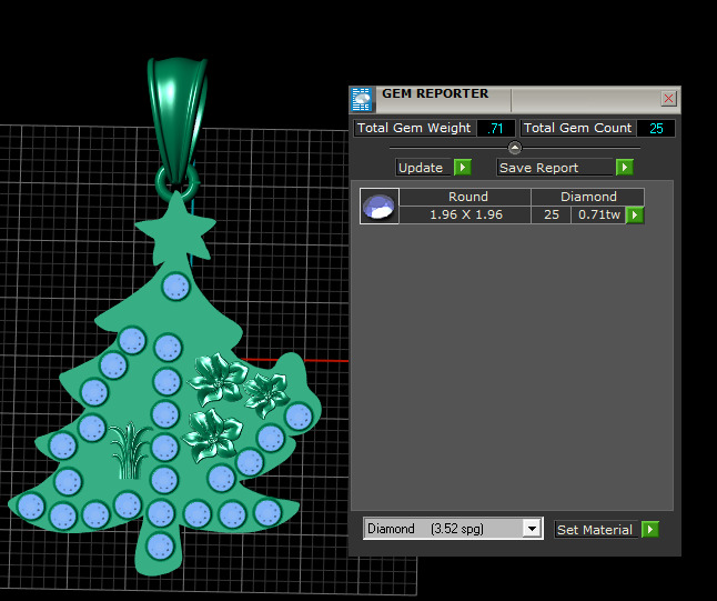 Christmas Tree Pendant  3D print model_5