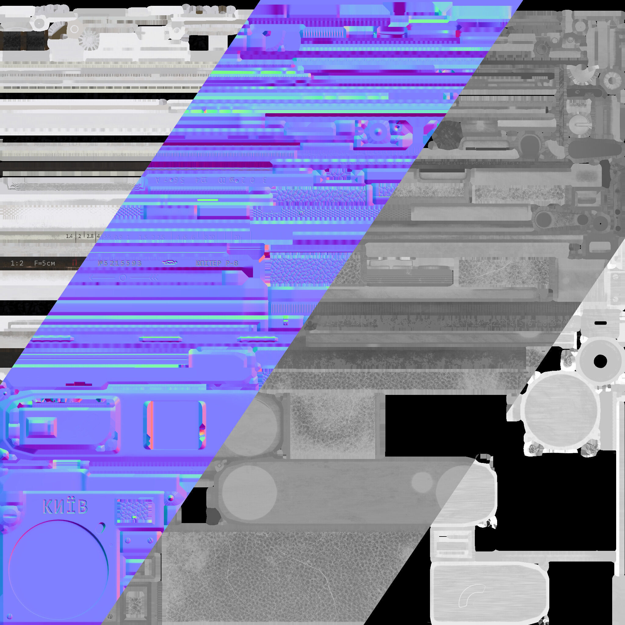 Vintage Game-Ready Camera Low-poly 3D model_6