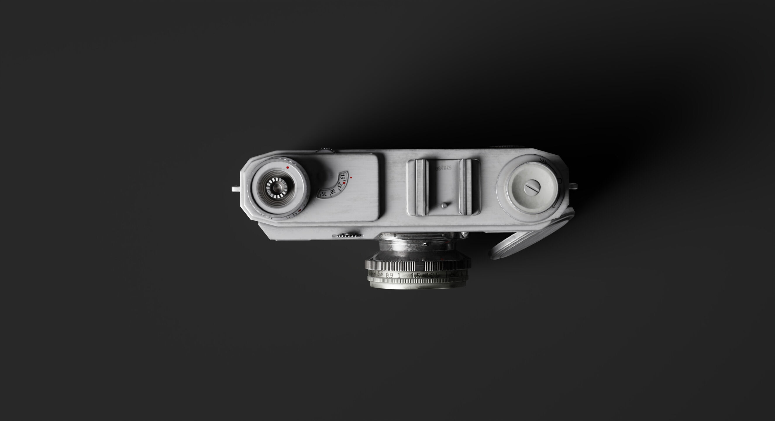 Vintage Game-Ready Camera Low-poly 3D model_5