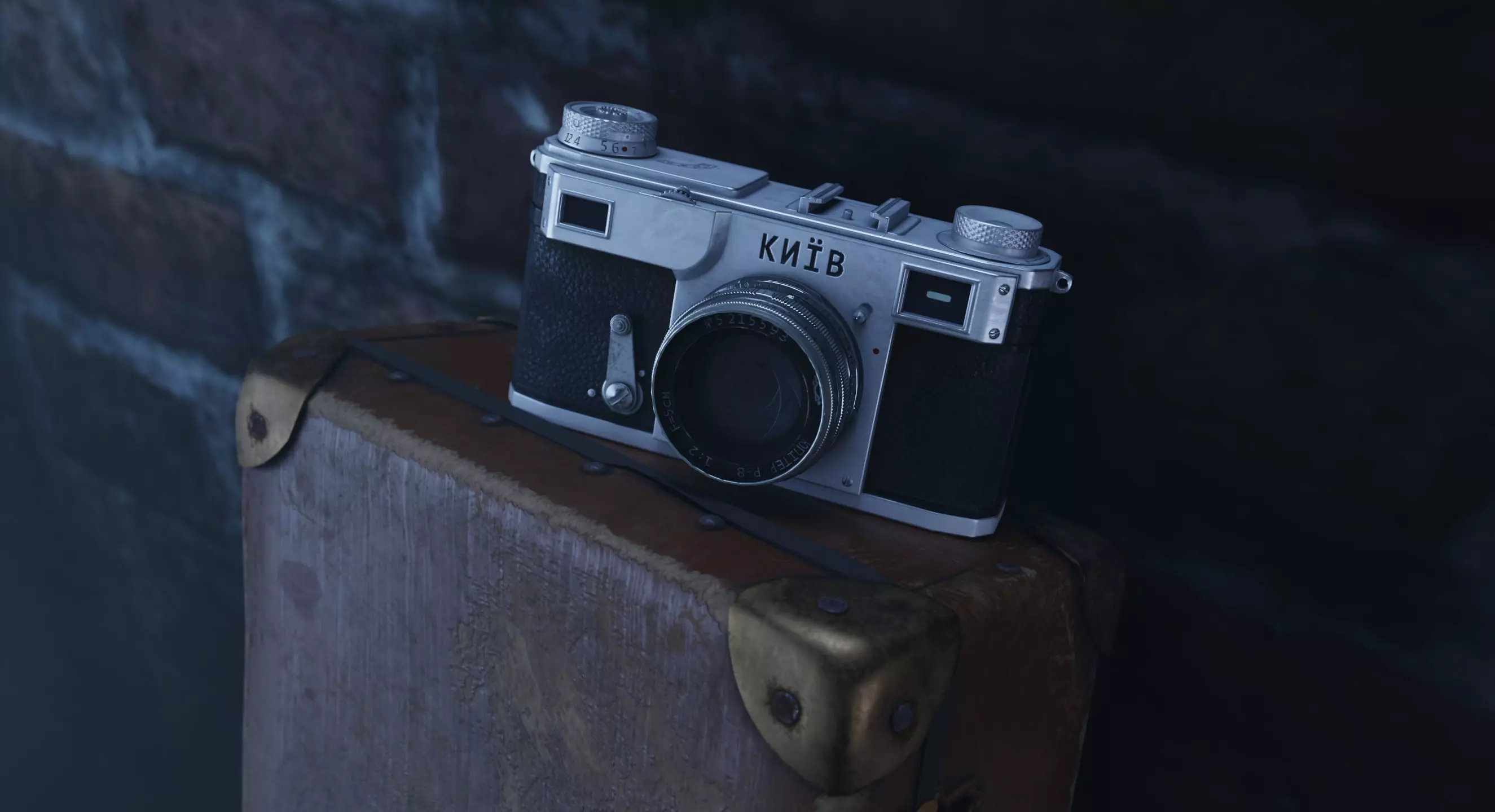 Vintage Game-Ready Camera Low-poly 3D model_0