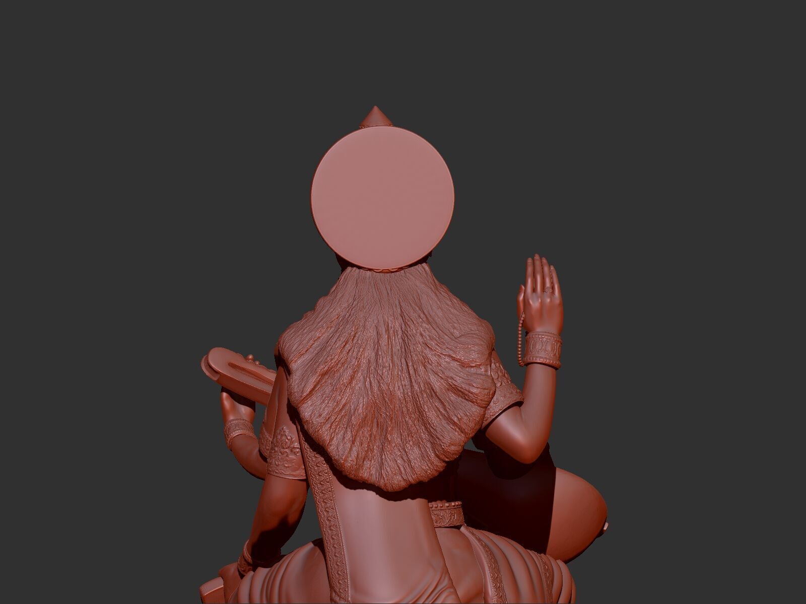 MAA SARASWATI  3D print model_1
