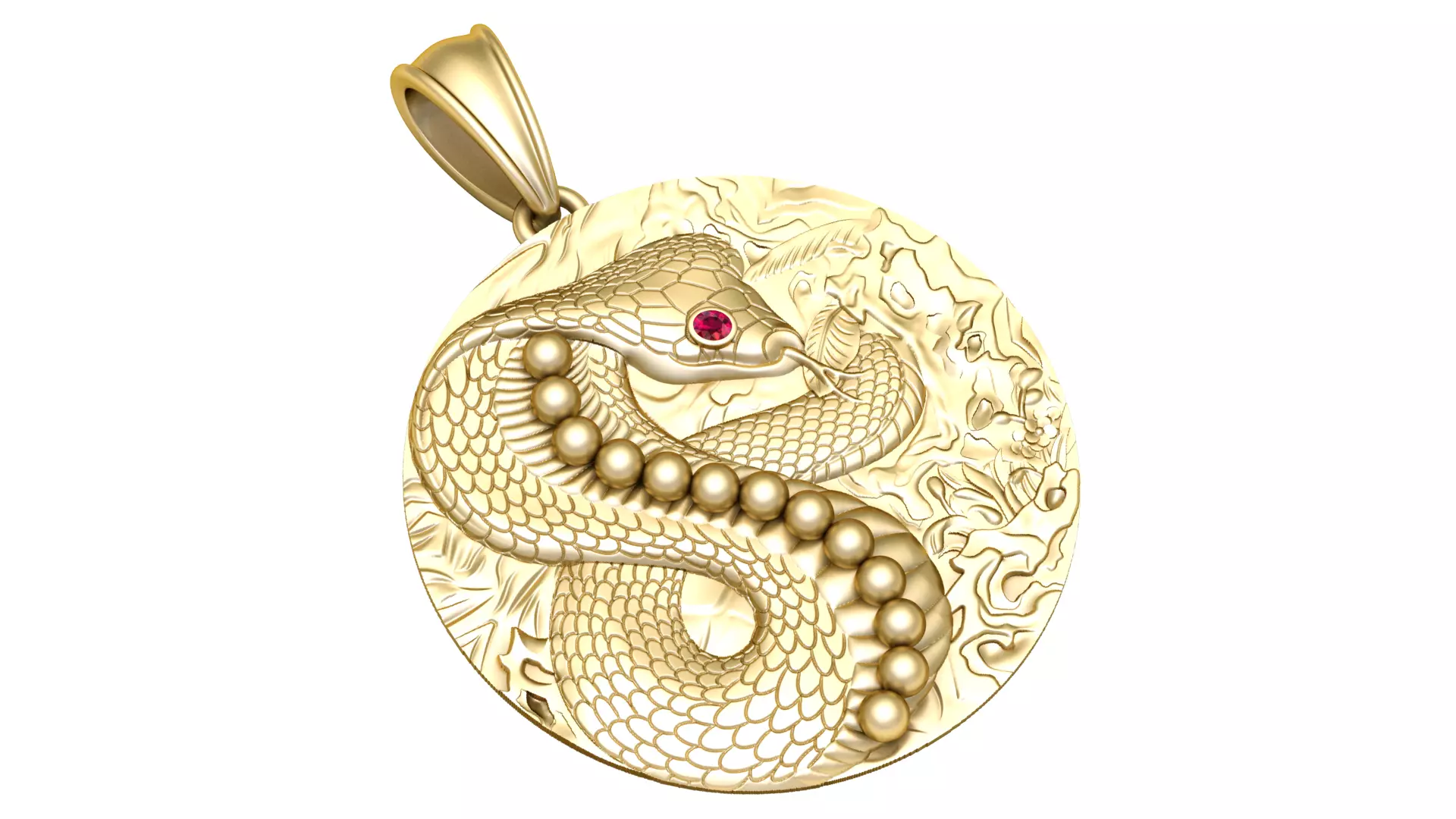 Cobra Snake Pendant 3D print model