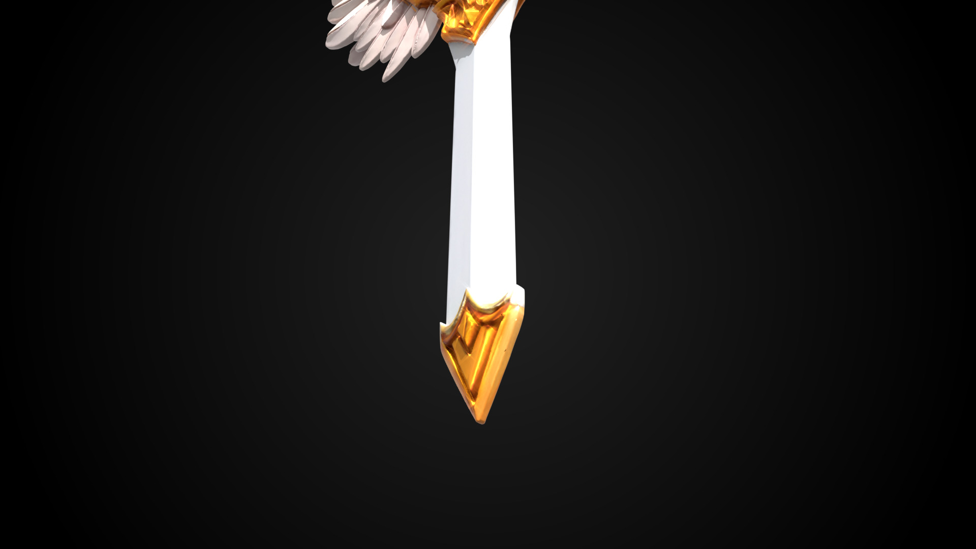 Stylized Sword - Paladin Sword Radiant Oath - Game Ready 3D model_10