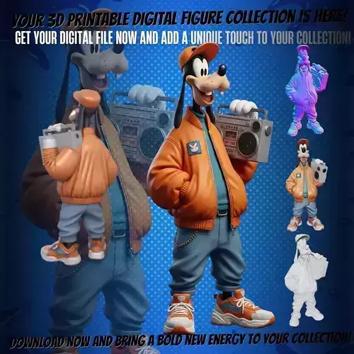 Goofy Streetwear Figure  3D Printable Collectible Model 3D print model
