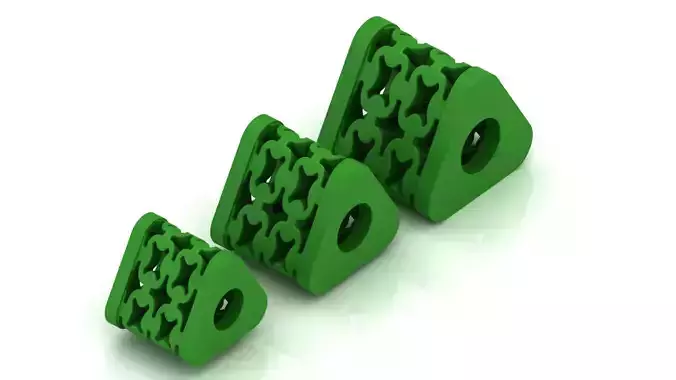 3 SIZE TRIANGLE BEADS OR BALLS READY TO PRINT  3D print model